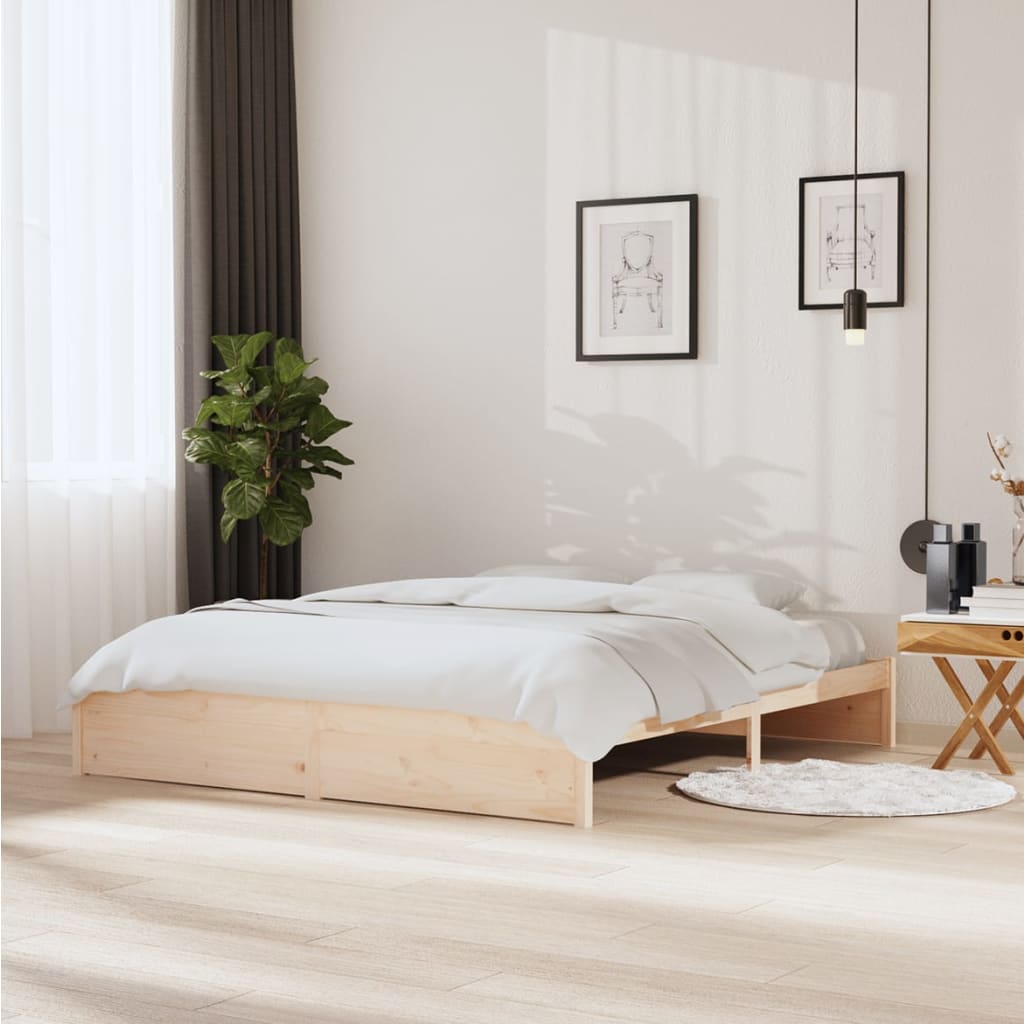 Estructura de cama madera maciza de pino 180x200 cm