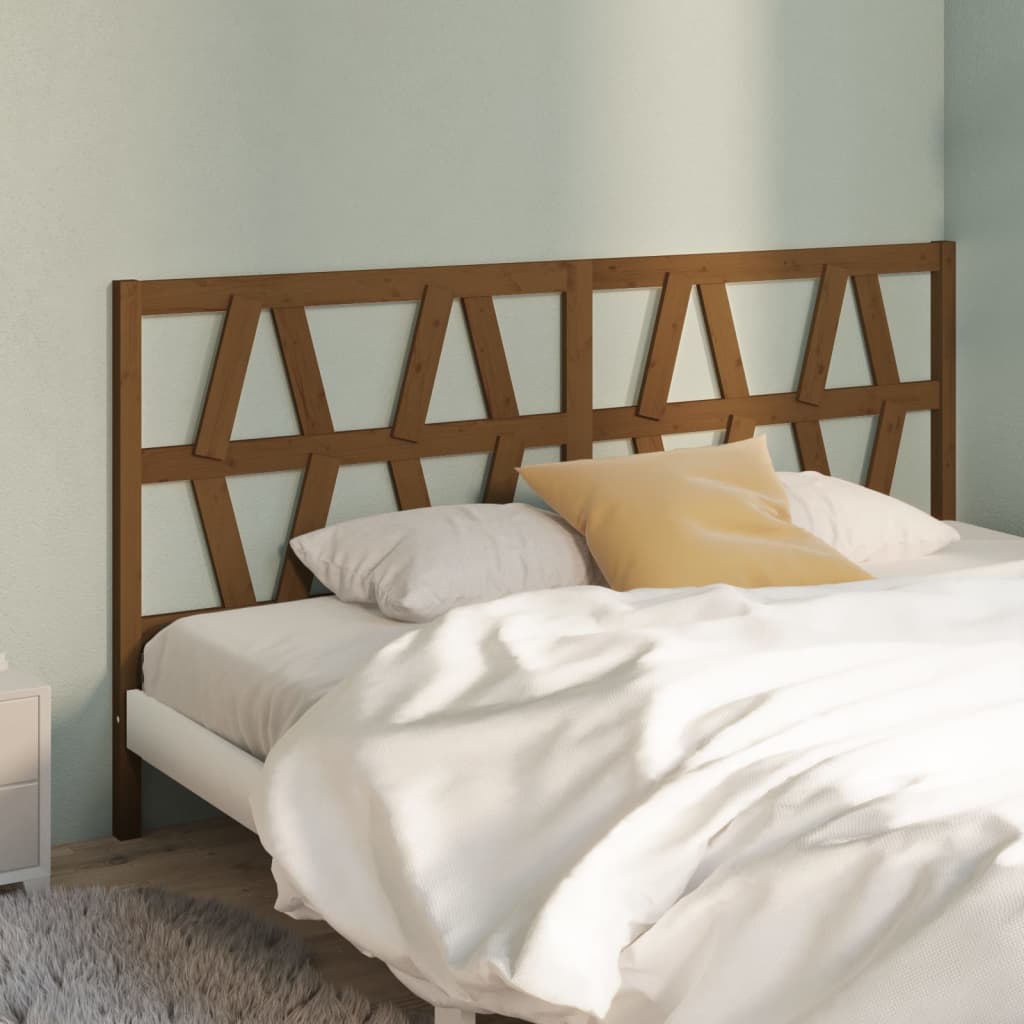 Cabecero de cama de madera de abeto color natural para cama 150 cm Nala