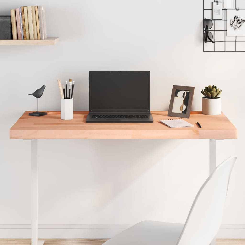 Escritorio estrecho de madera maciza para ordenador, mesa de