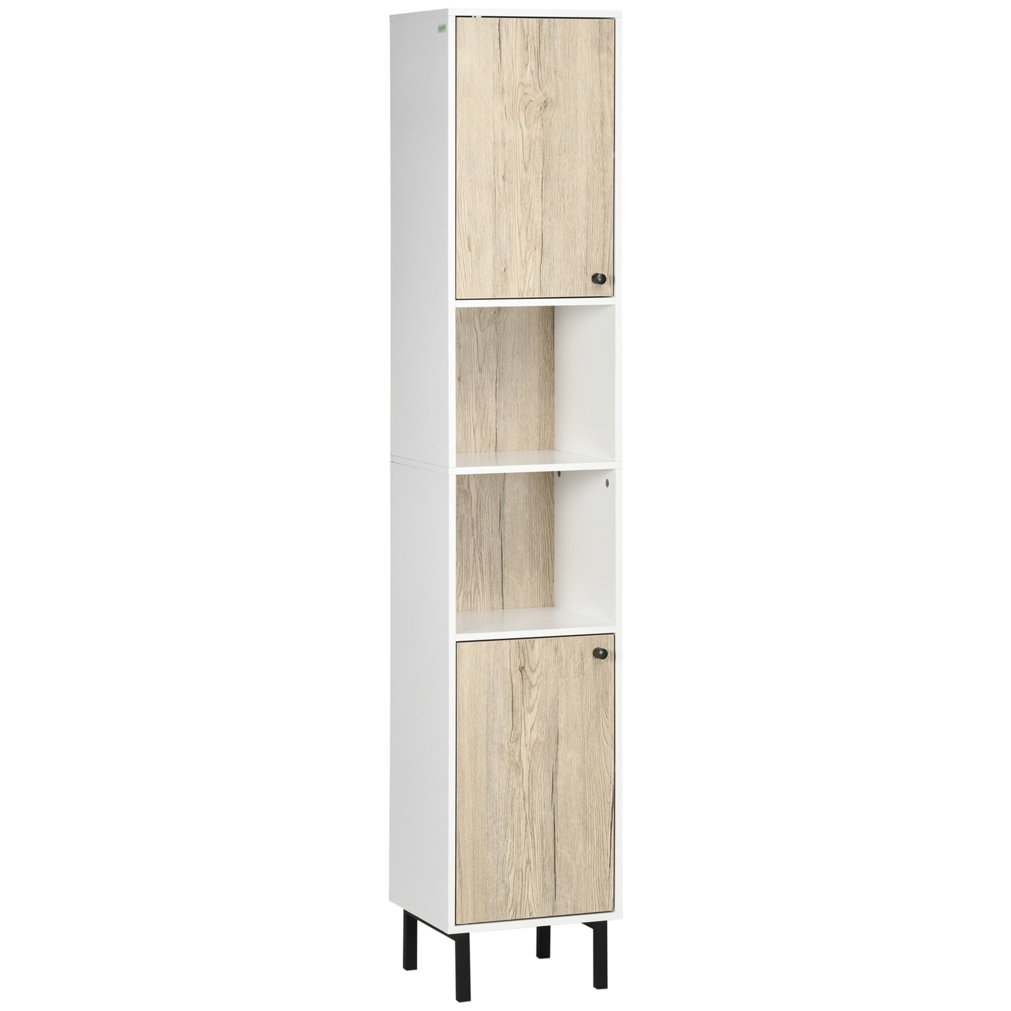 kleankin Armario Alto de Baño Mueble Columna de Baño Armario de Almace –  Bechester