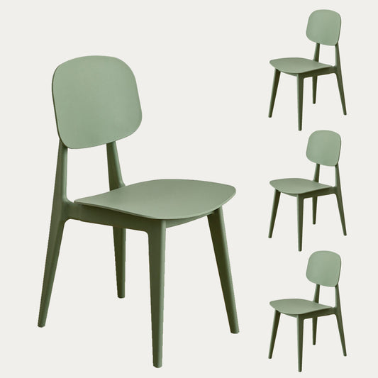 Pack 4 sillas polipropileno verde Helm Verde - Kenay Home