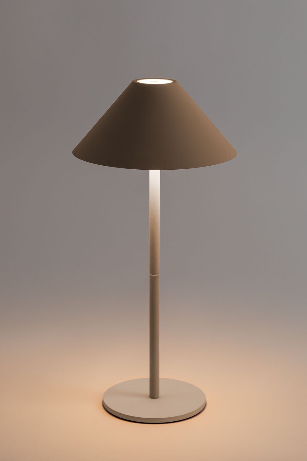 Lámpara de Mesa LED Inalámbrica Nebida Beige Lino - SKLUM – Bechester