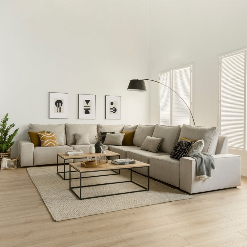Sofá rinconera 6 plazas personalizable Loft Personalizable - Kenay Hom –  Bechester