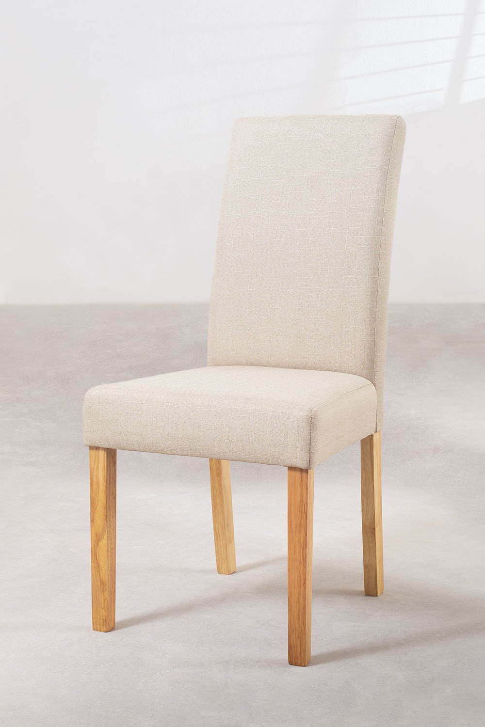 Set 2 sillas clásicos en madera y ratán beige