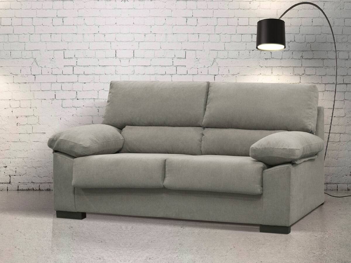 sofa dos plazas moderno fijo tapizado en tela