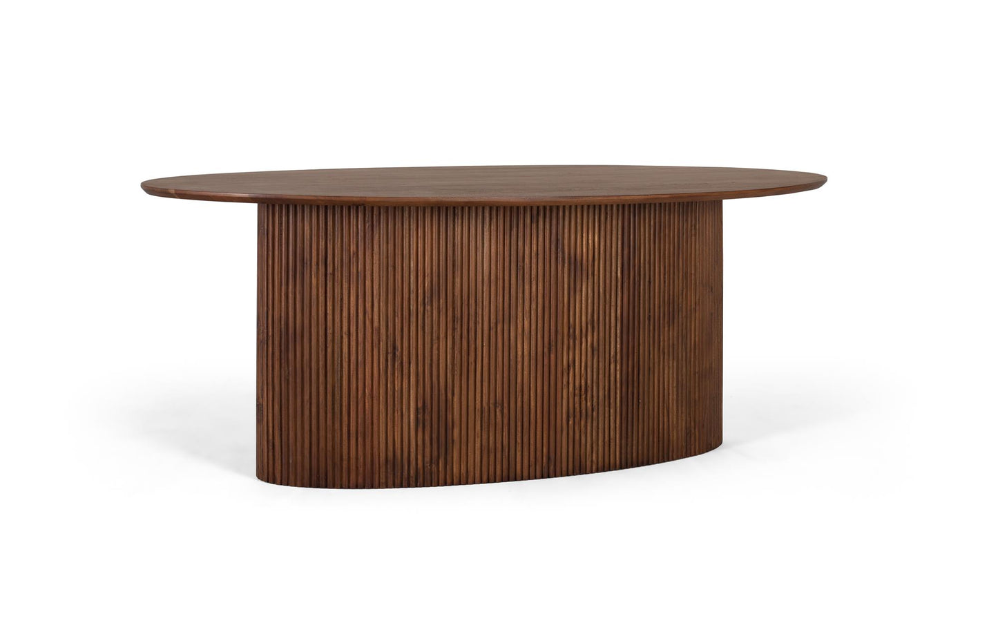 Mesa de comedor ovalada fabricada en madera de acacia - GINER Y COLOMER