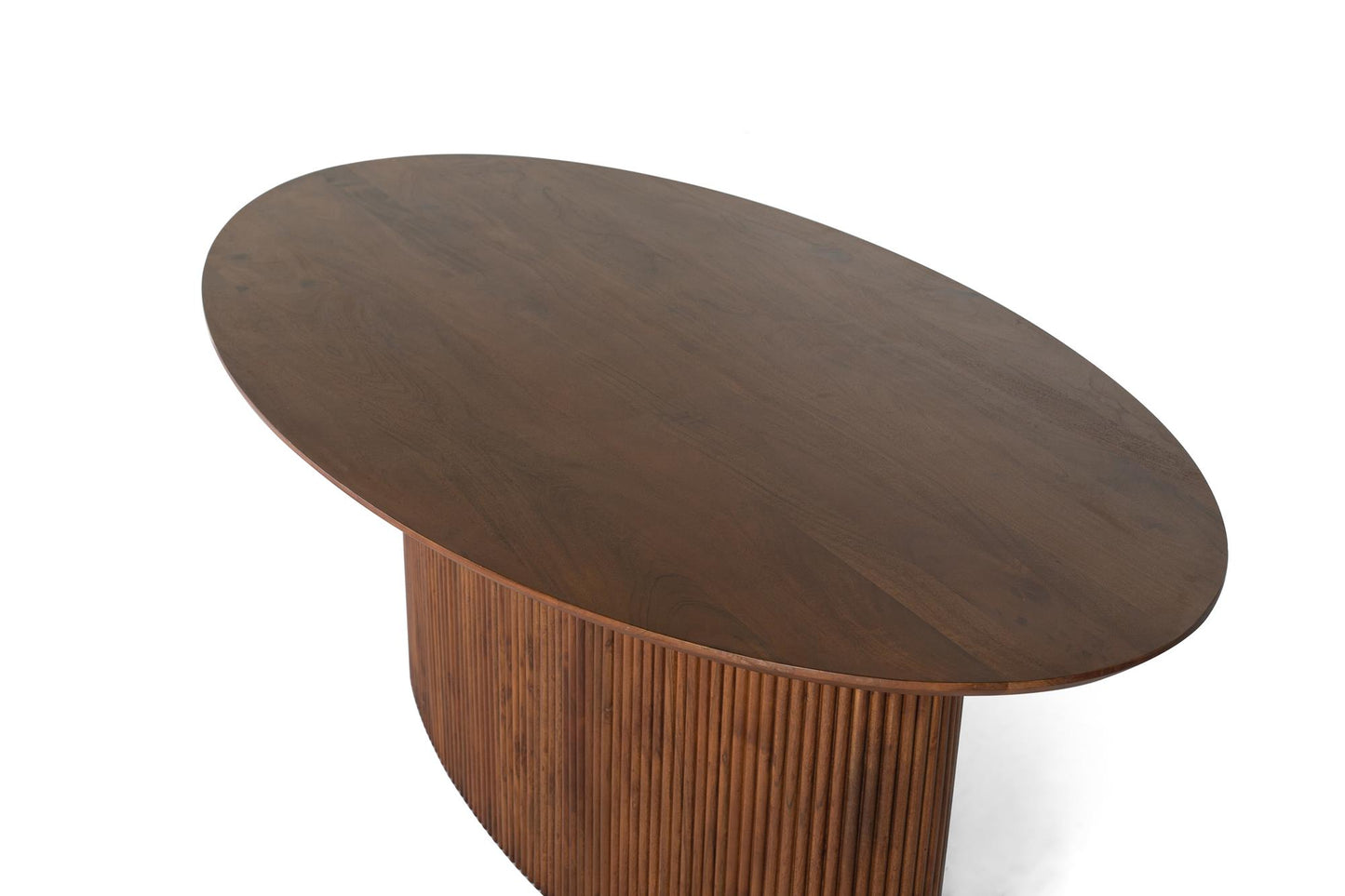 Mesa de comedor ovalada fabricada en madera de acacia - GINER Y COLOMER