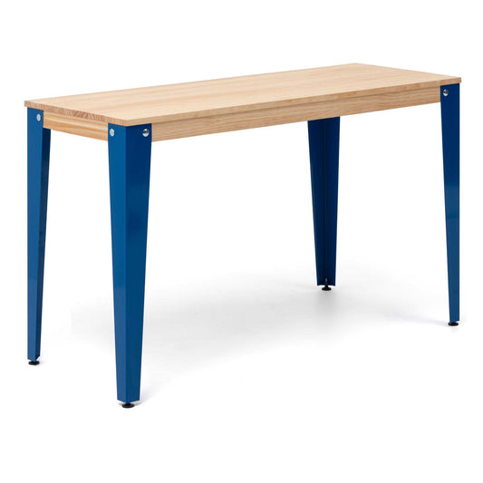 Consola Lunds 120x40x75cm Azul en madera maciza de pino acabado natural estilo nórdico industrial Box Furniture