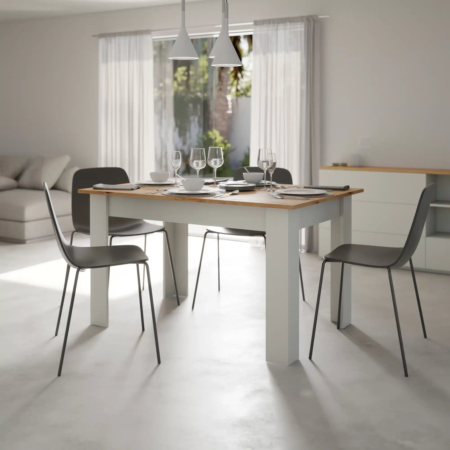 Mesa comedor extensible Catalina - Plykit