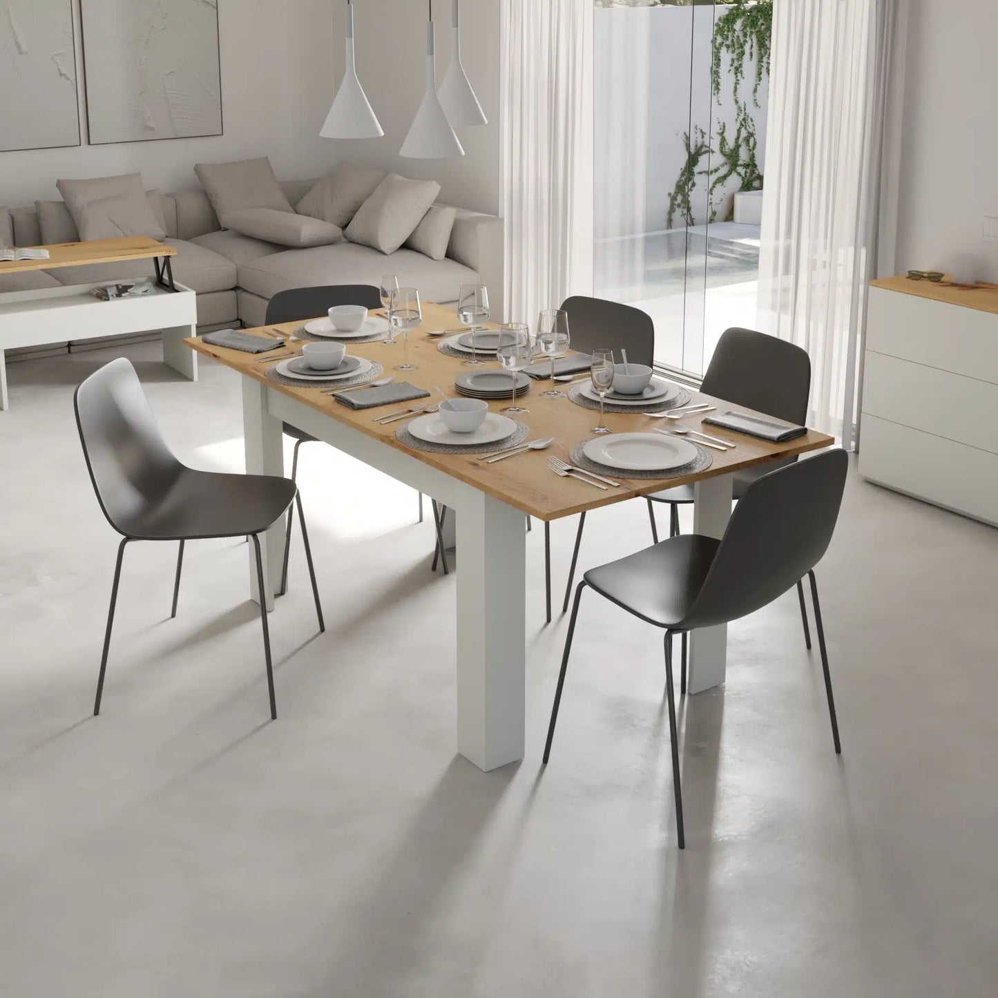 Mesa comedor extensible Catalina - Plykit