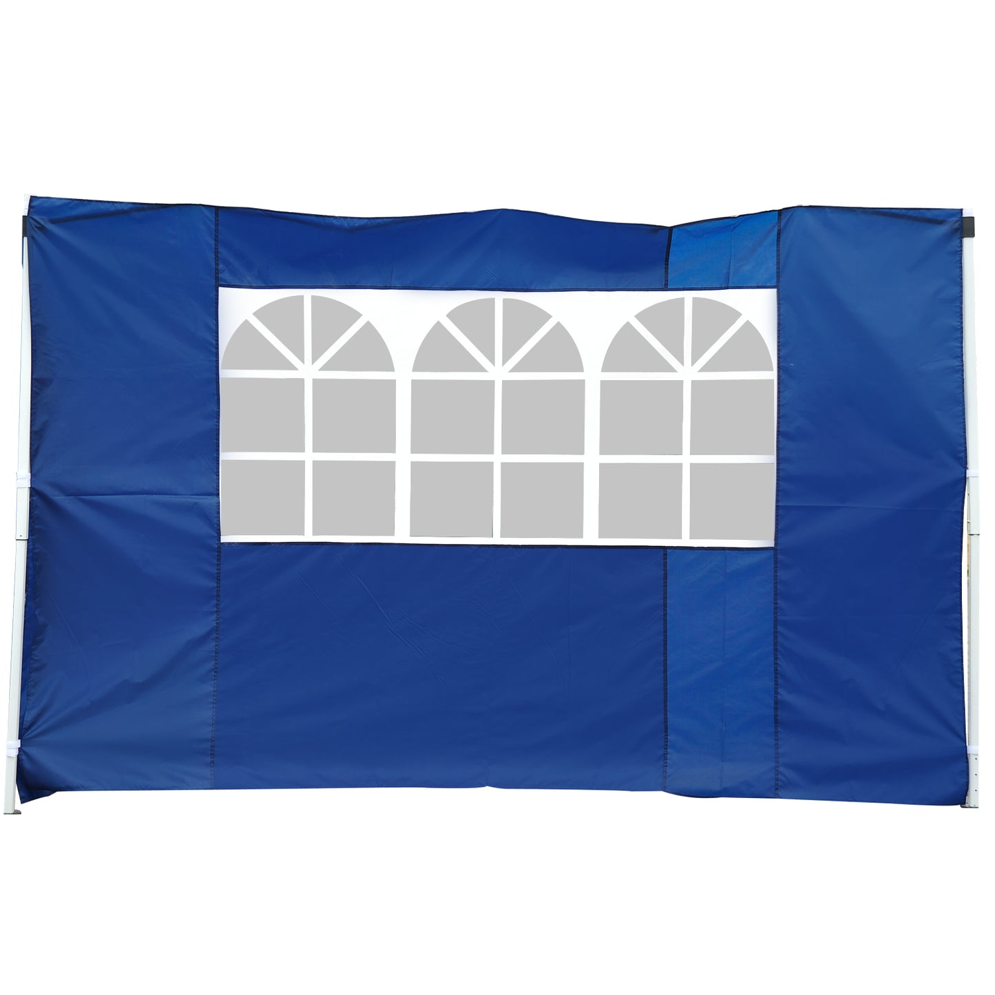 Outsunny 2 Paredes Parte Laterales para Carpa 3x2 Lado Parasol de Gazebo Tela Oxford con 2 Ventanas Medidas Apto para 3x3 3x6 Azul