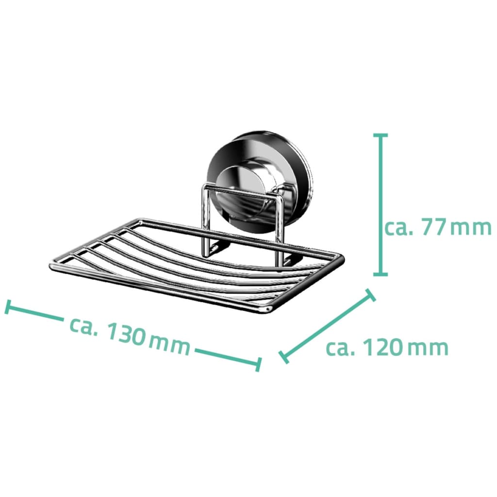 RIDDER Jabonera para ducha 13x12x7,7 cm cromada 12040100