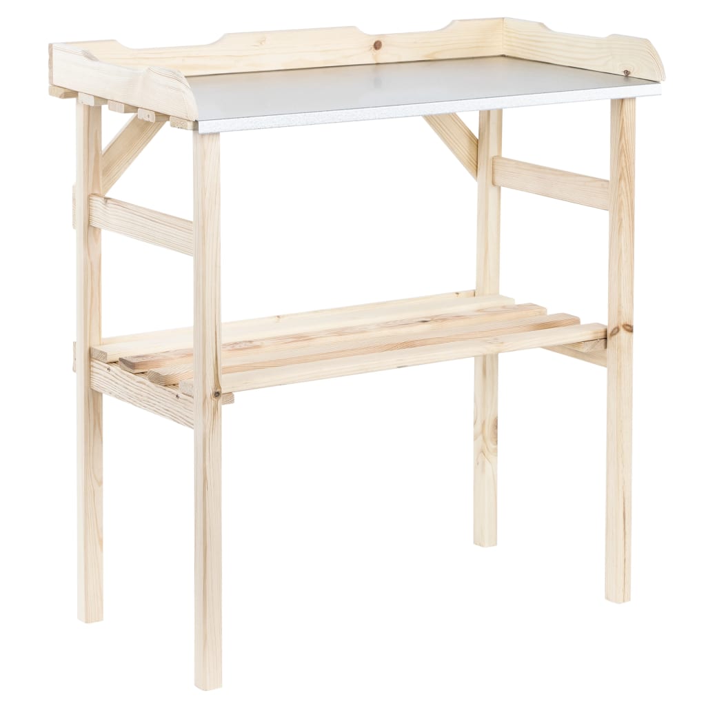 HI Mesa de cultivo de madera 82x38x78 cm