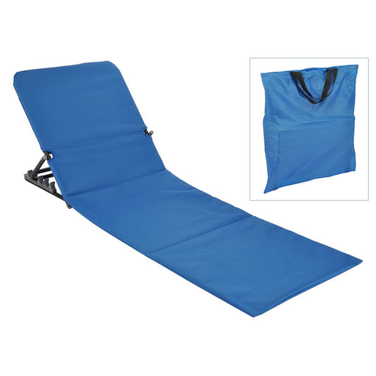 HI Esterilla silla plegable de playa PVC azul