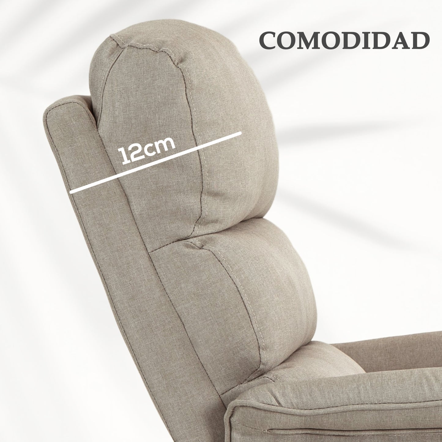 HOMCOM Sillón Relax Reclinable Eléctrico Sillón Levanta Personas con Mando a Distancia y Bolsillo Lateral Sillón Elevador para Salón Dormitorio Beige