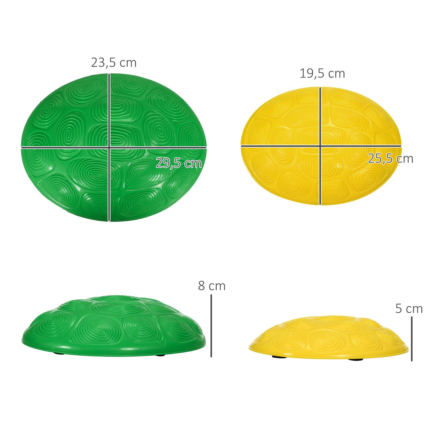 ZONEKIZ Piedras de Equilibrio para Niños de 3-8 Años Conjunto de 8 Piezas Bloques de Equilibrio Apilables con Base Antideslizante para Entrenamiento de Equilibrio y Promover la Coordinación Multicolor