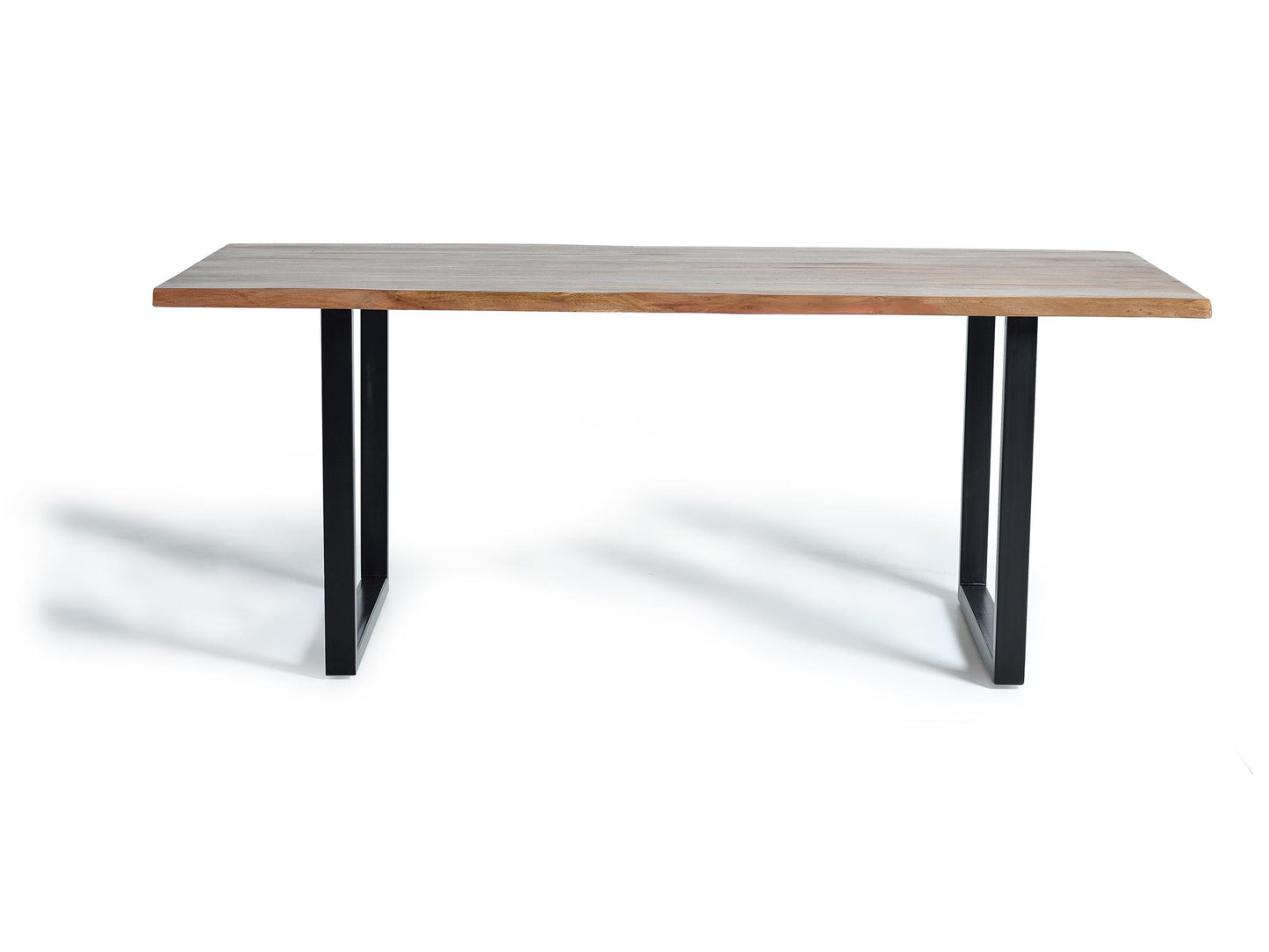 Mesa de comedor en madera de acacia y patas de metal - GINER Y COLOMER