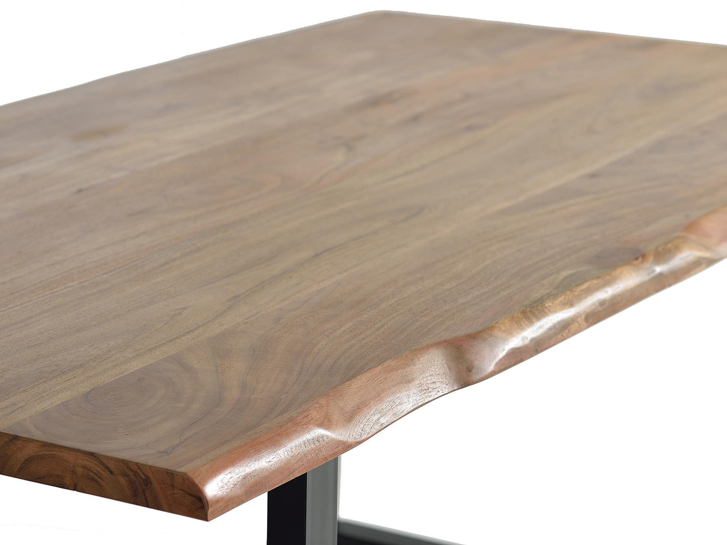 Mesa de comedor en madera de acacia y patas de metal - GINER Y COLOMER