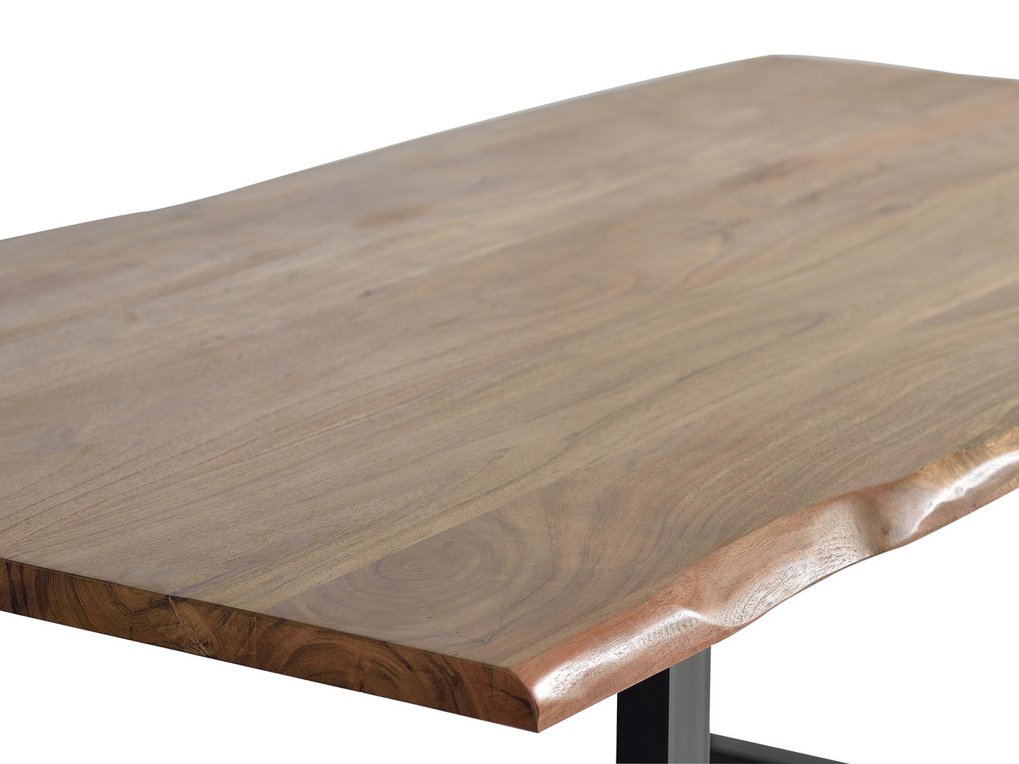 Mesa de comedor en madera de acacia y patas de metal - GINER Y COLOMER