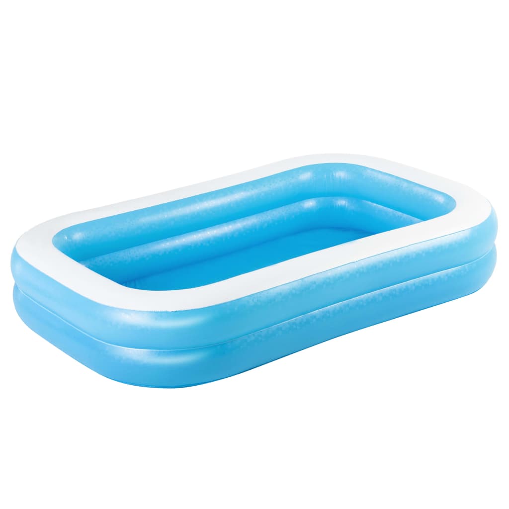 Bestway Piscina inflable familiar rectangular azul blanco 262x175x51cm