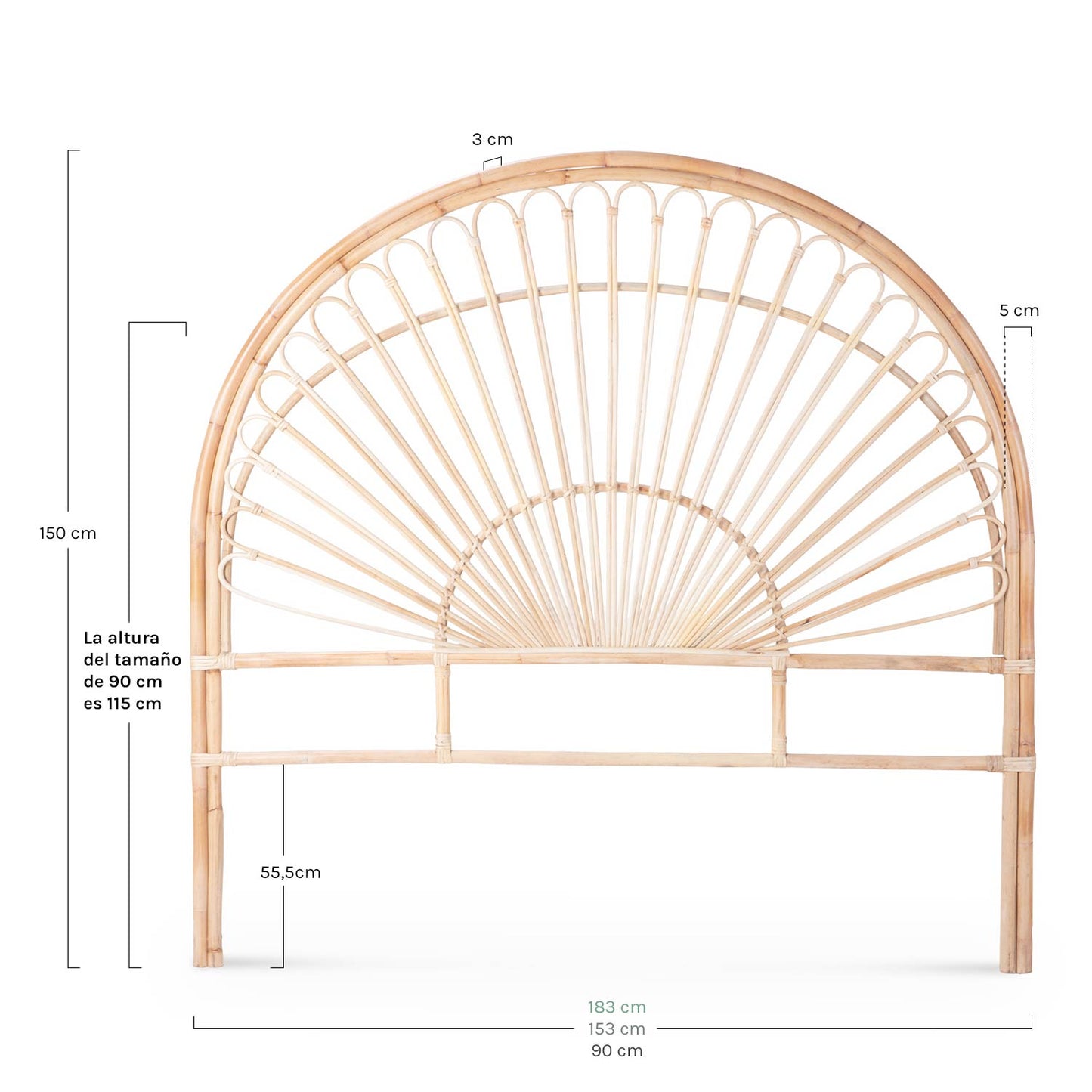 Alba Cabecero 183x5x150 (cama De 180cm) - WABI HOME