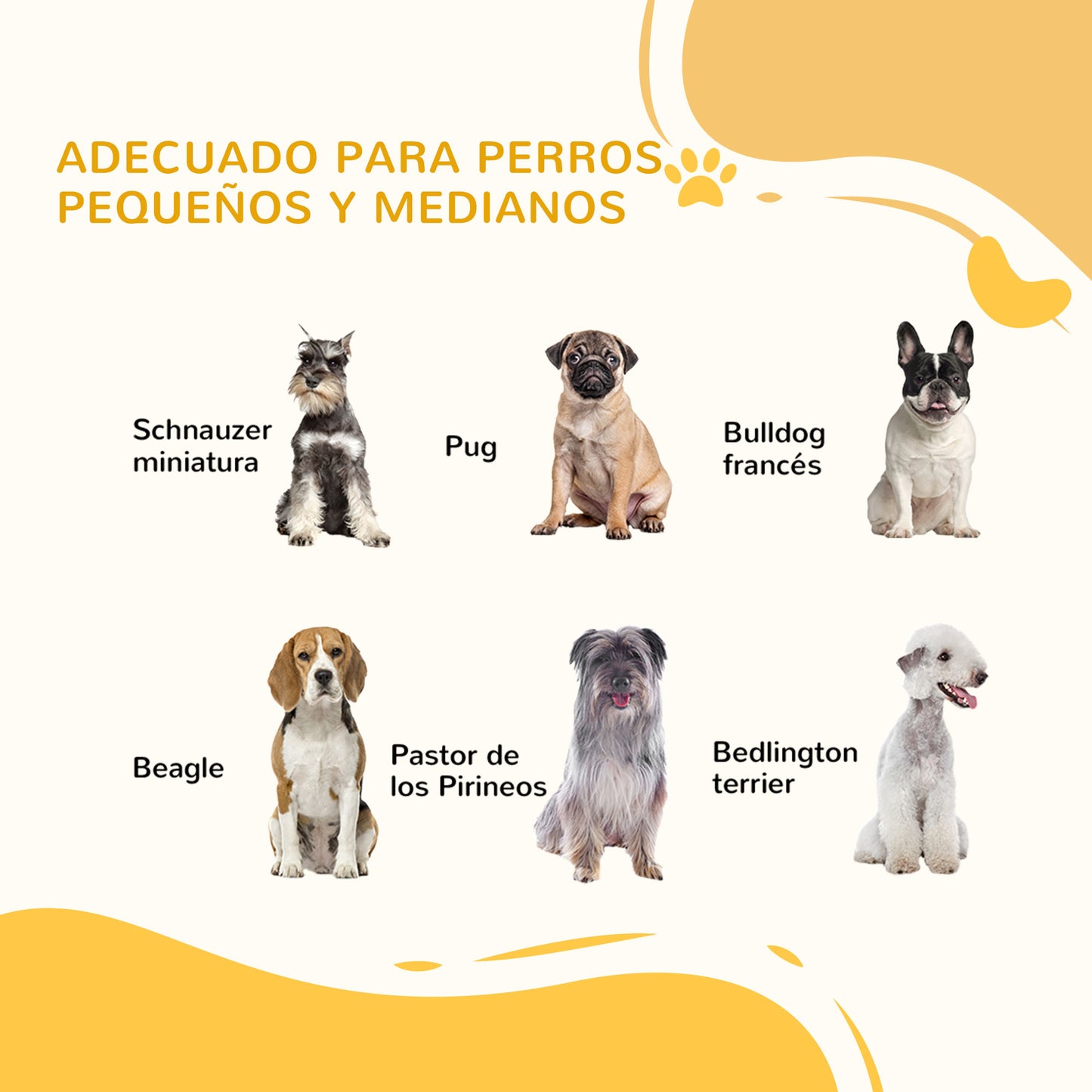 PawHut Parque para Perros de 6 Paneles 60x70 cm Valla para Mascotas Plegable de Pino con Puerta Pies de Goma Antideslizantes y Forma Personalizable para Pasillos Escaleras Blanco