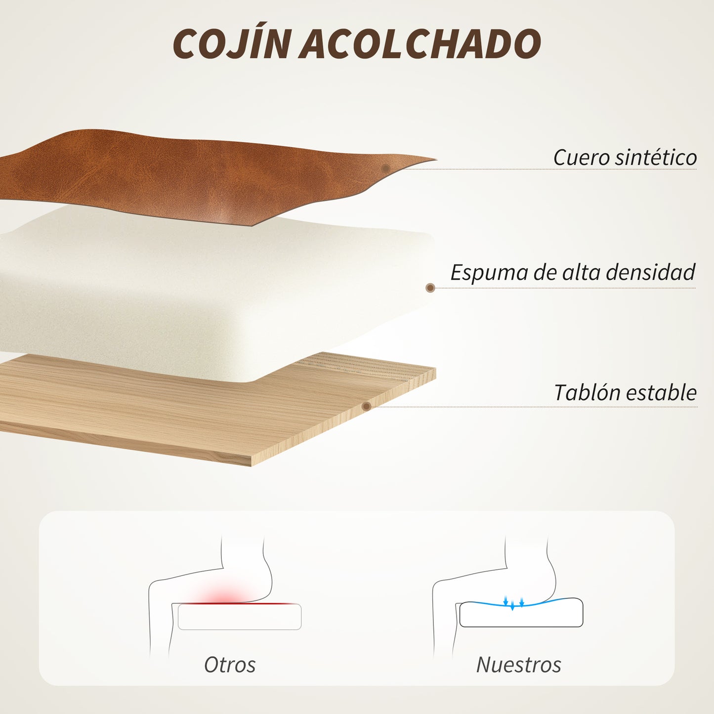 HOMCOM Silla de Oficina Giratoria Silla de Escritorio Altura Ajustable con Función de Basculante y Respaldo de Ratán Sintético Silla de Estudio Carga 120 kg 60x55,5x82-90 cm Marrón