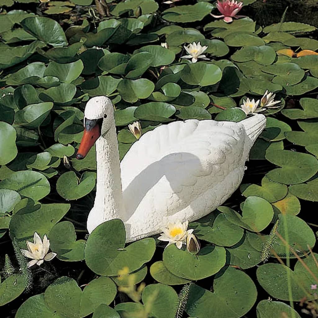 Ubbink Cisne Blanco Adorno Plástico Del Estanque Del Jardín