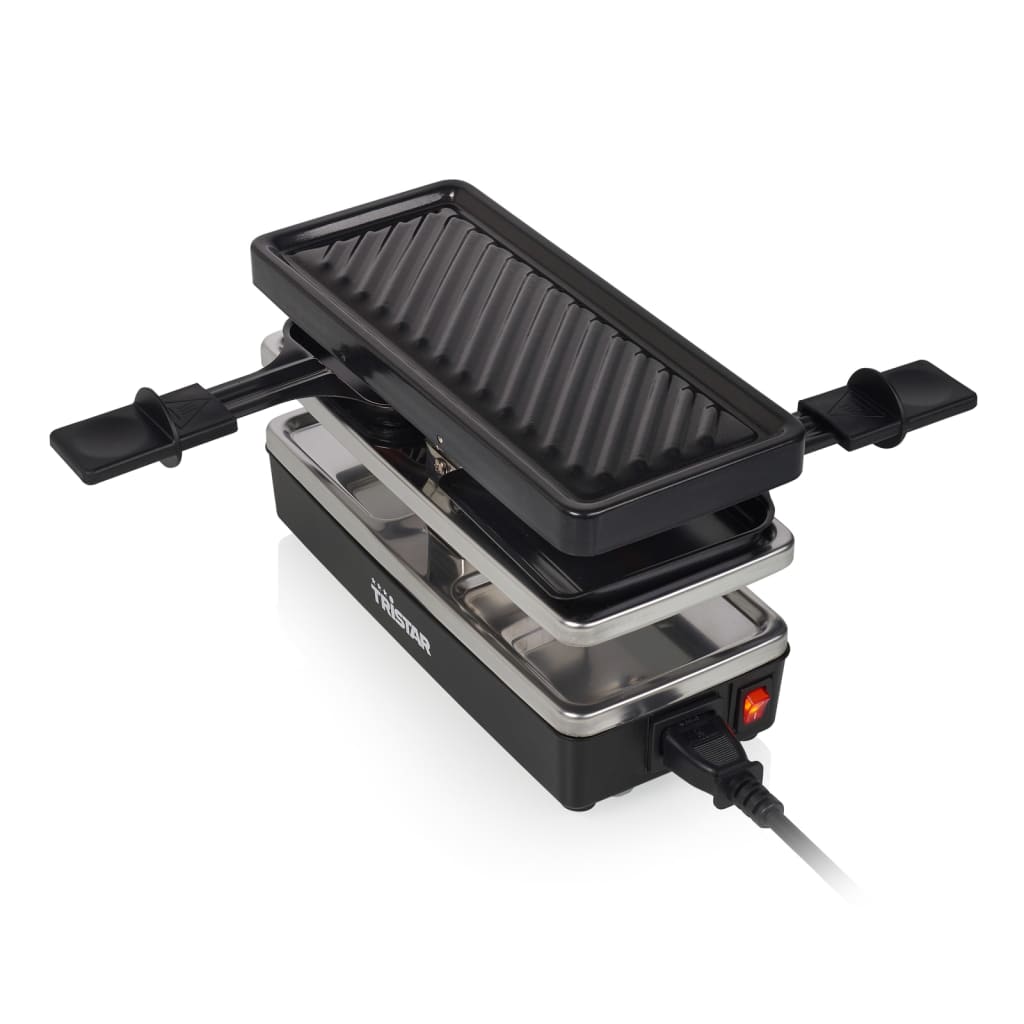 Tristar Plancha raclette 2 personas RA-2741 negro 400 W 23,8x10,4 cm