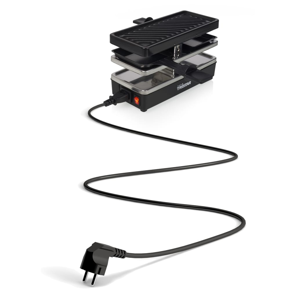 Tristar Plancha raclette 2 personas RA-2741 negro 400 W 23,8x10,4 cm