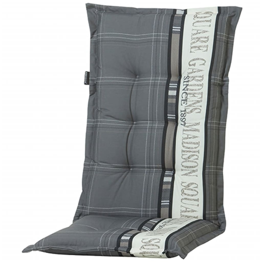 Madison Cojín exterior de silla con respaldo alto Garden 123x50cm gris PHOSA056