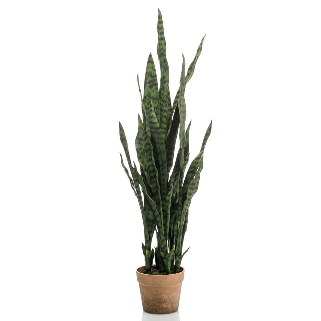 Emerald Planta artificial Sansevieria con maceta 84 cm