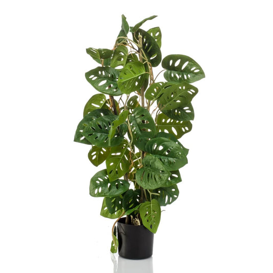 Emerald Monstera artificial Monkey en maceta 75 cm