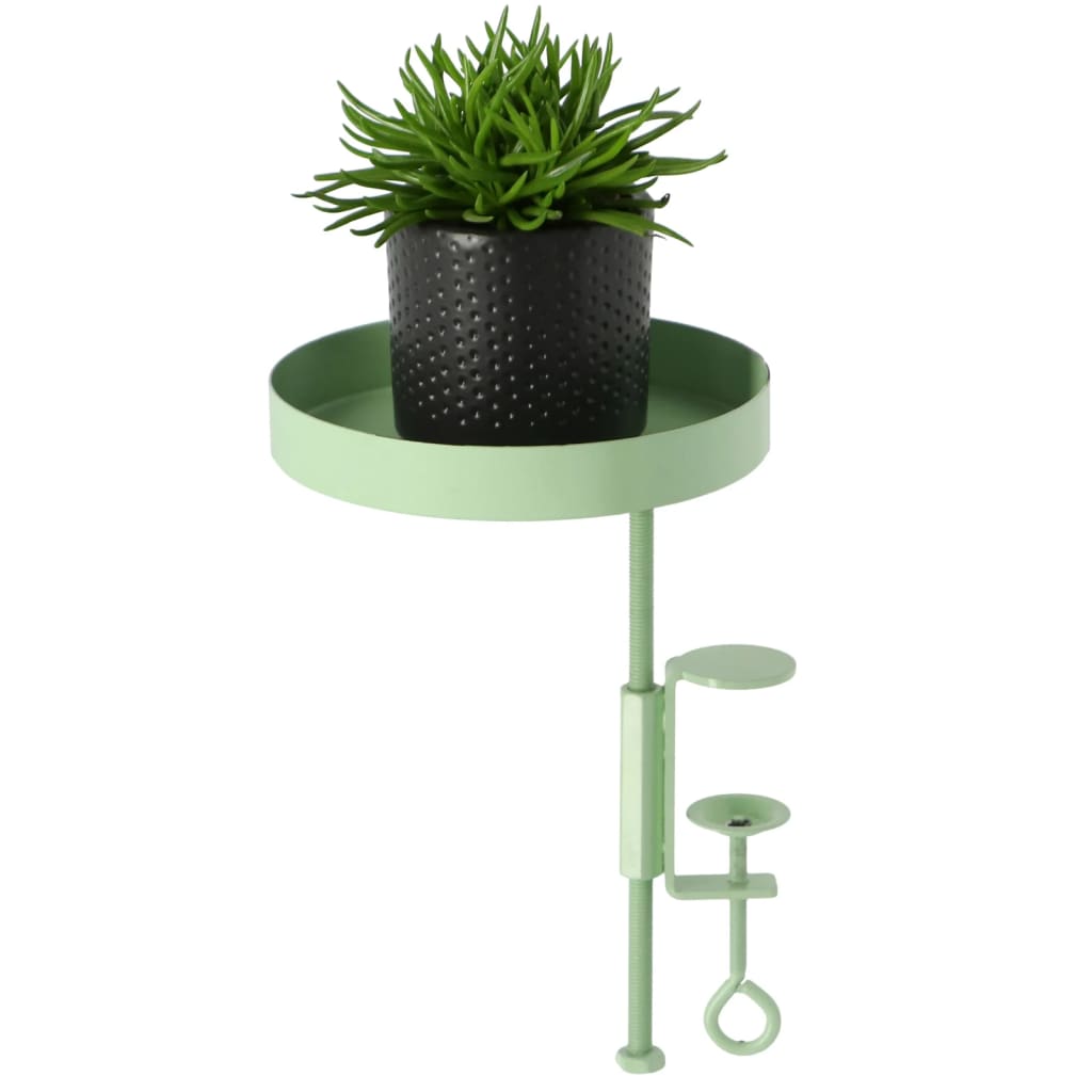 Esschert Design Bandeja para plantas con abrazadera redonda verde S