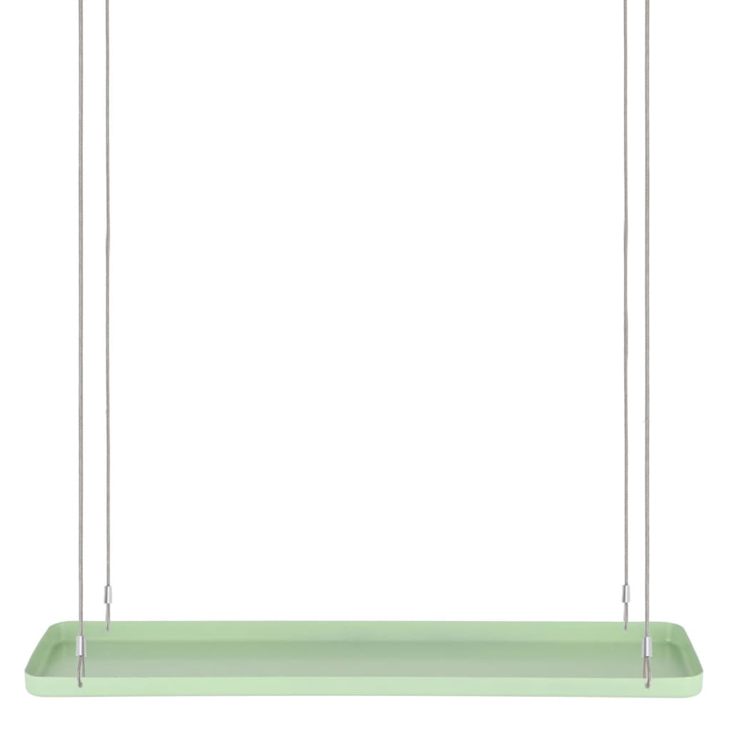 Esschert Design Bandeja colgante para plantas rectangular verde L