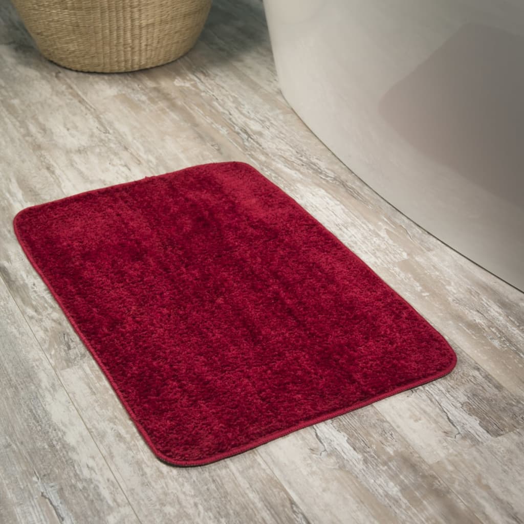 Alfombra de baño Doux Sealskin roja modelo 294425459, 50 x 80 cm