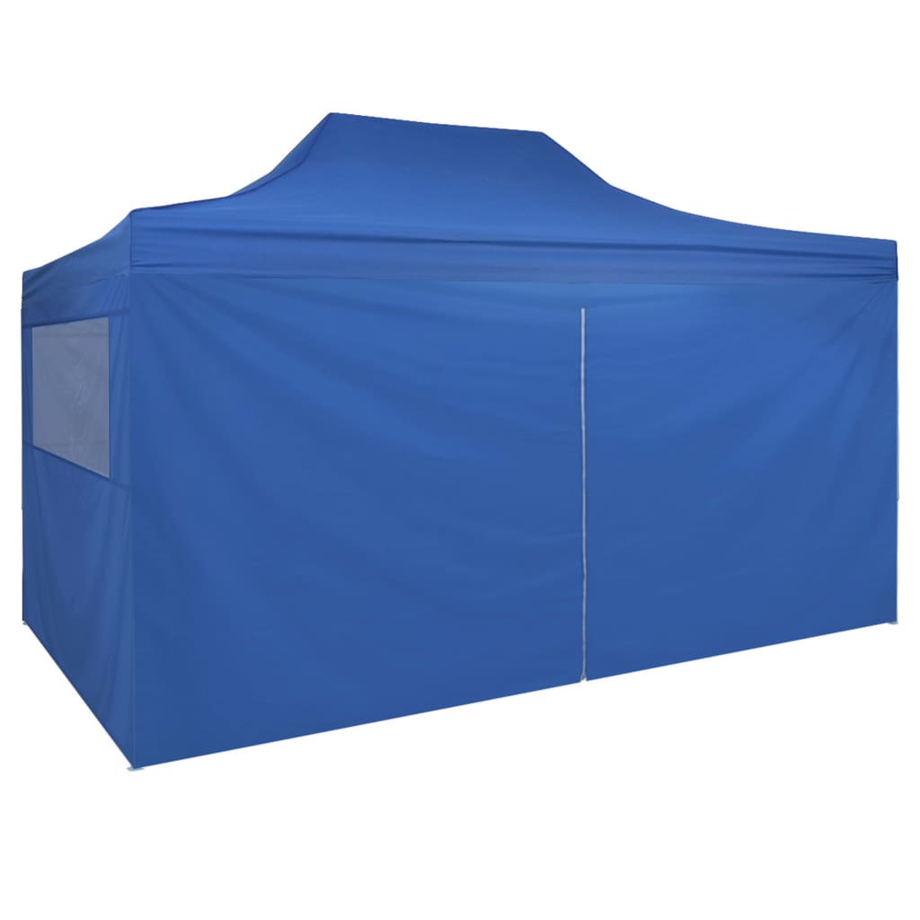 vidaXL Carpa pleglable Pop-up con 4 paredes 3x4,5 m azul