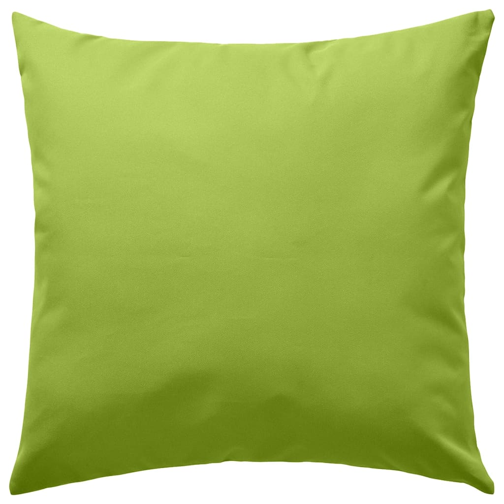 vidaXL Cojines para exteriores 45x45 cm verde manzana 2 unidades