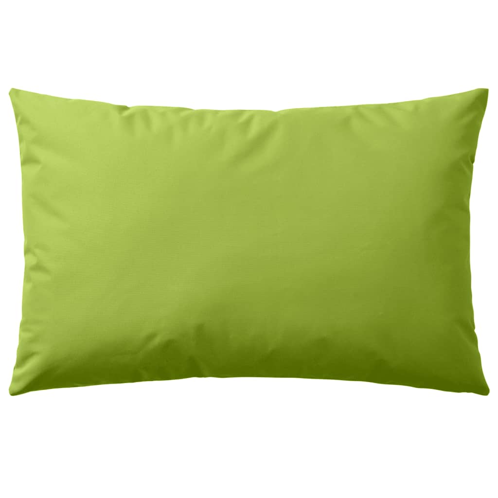 vidaXL Cojines para exteriores 2 unidades 60x40 cm verde manzana