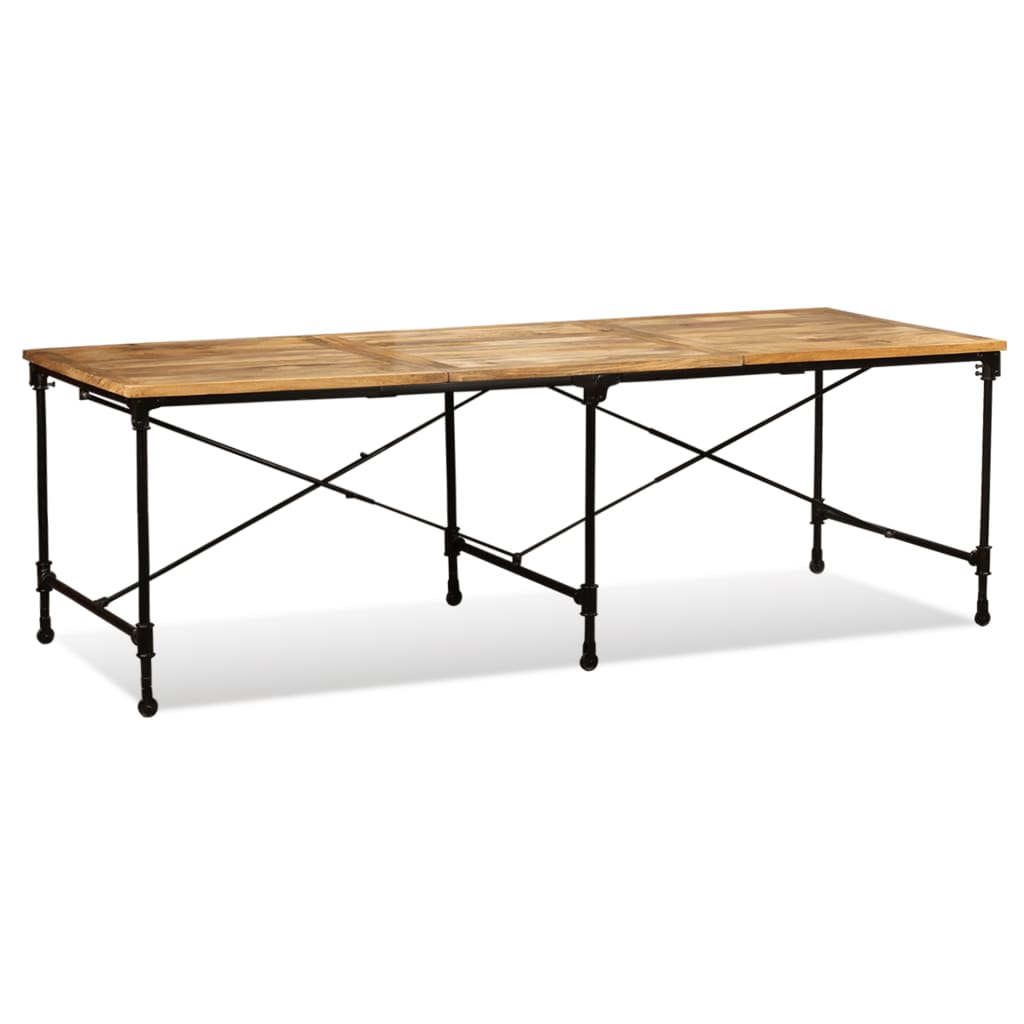 vidaXL Mesa de comedor de madera maciza de mango 240 cm