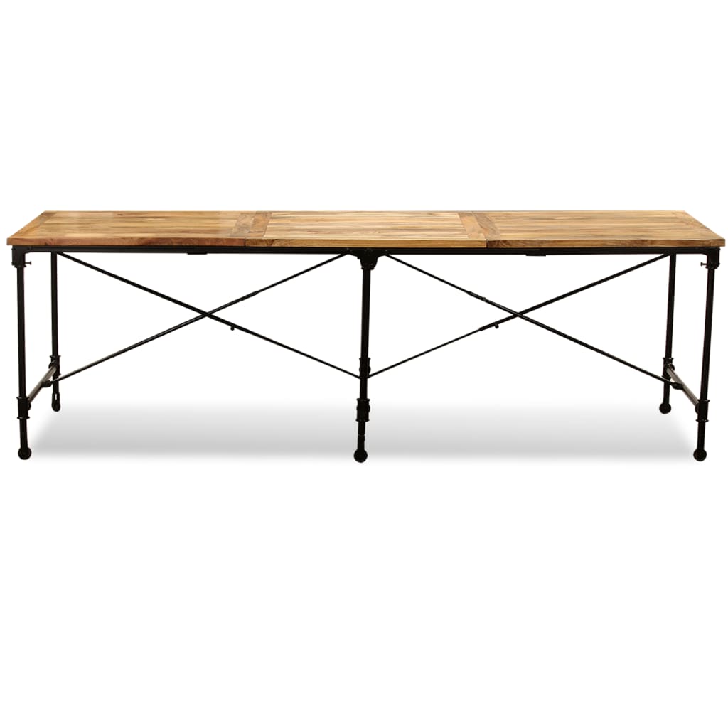 vidaXL Mesa de comedor de madera maciza de mango 240 cm