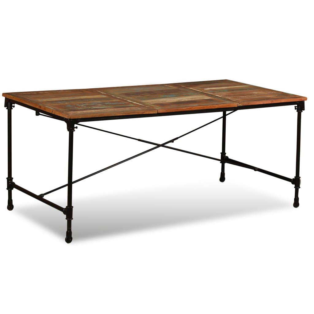 vidaXL Mesa de comedor de madera maciza reciclada 180 cm