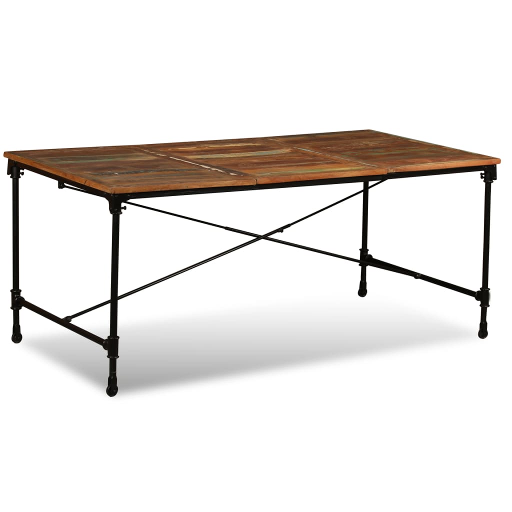 vidaXL Mesa de comedor de madera maciza reciclada 180 cm