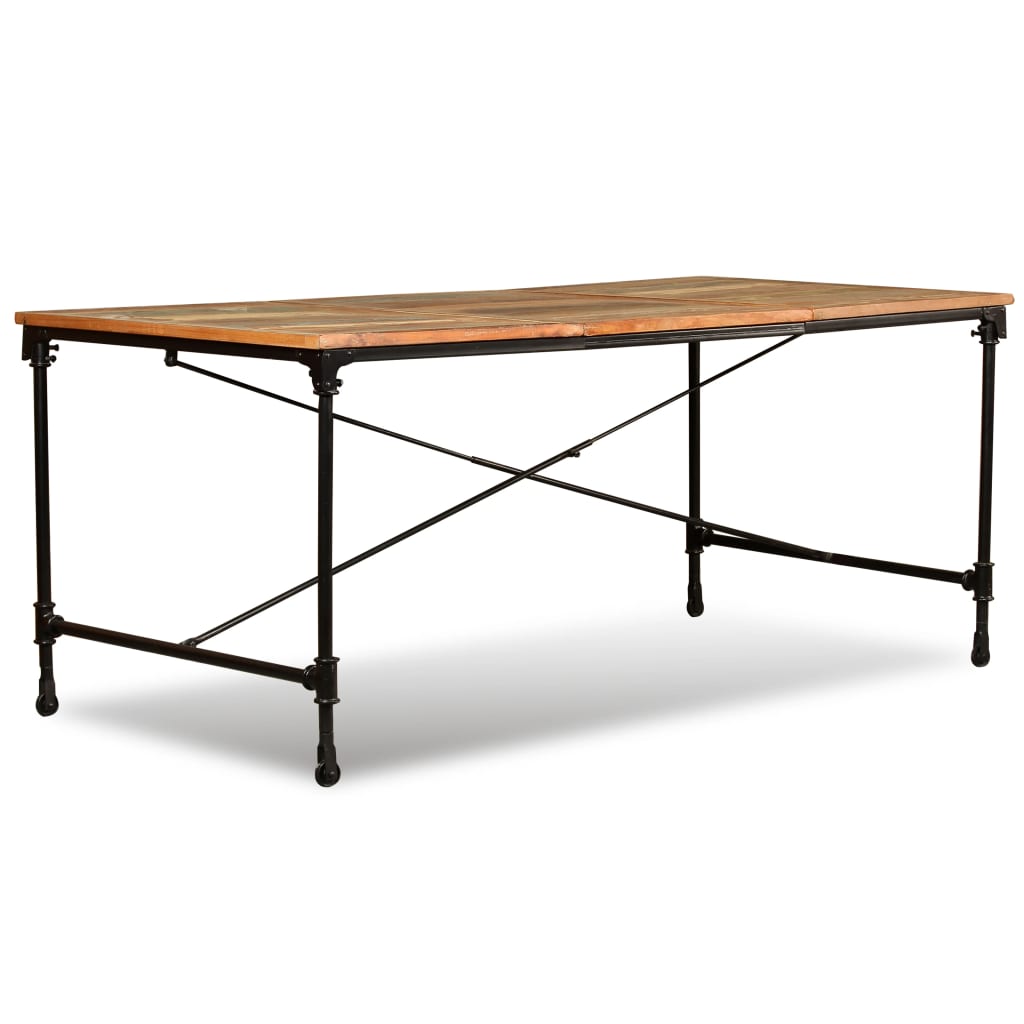 vidaXL Mesa de comedor de madera maciza reciclada 180 cm