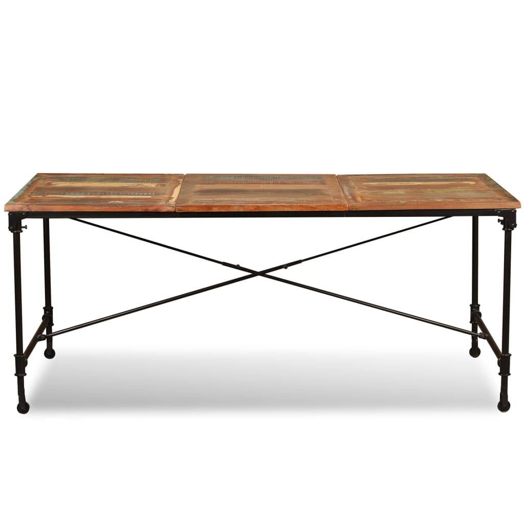 vidaXL Mesa de comedor de madera maciza reciclada 180 cm