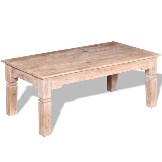 vidaXL Mesa de centro de madera de acacia 110x60x45 cm