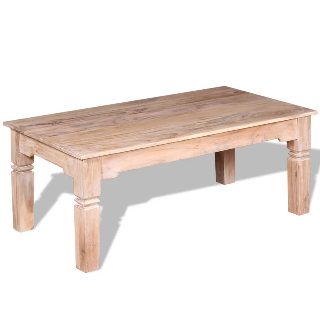 vidaXL Mesa de centro de madera de acacia 110x60x45 cm