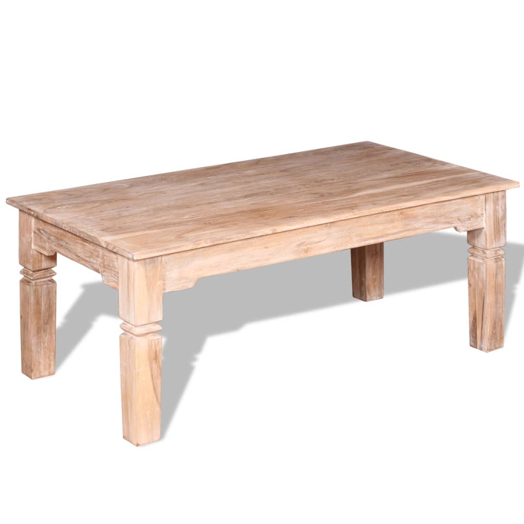 vidaXL Mesa de centro de madera de acacia 110x60x45 cm