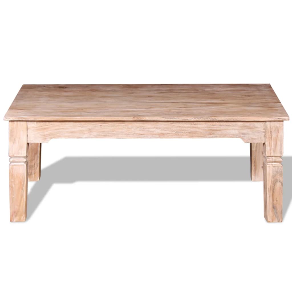 vidaXL Mesa de centro de madera de acacia 110x60x45 cm