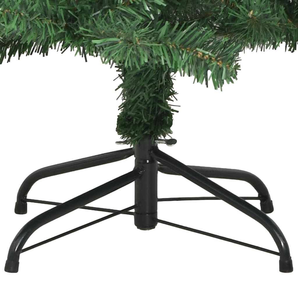 vidaXL Árbol de Navidad artificial L 240 cm verde